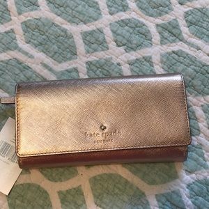 Rose gold Kate Spade wallet